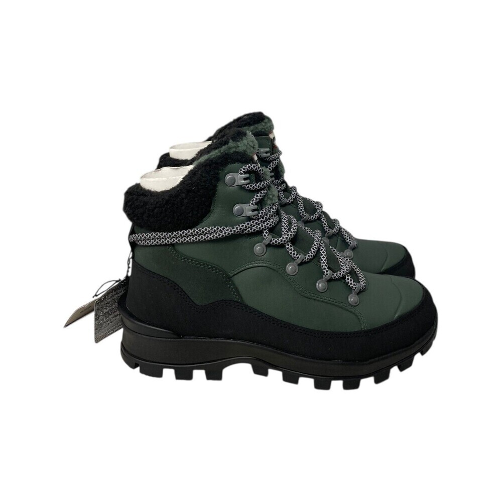 Hunter Combat Boots Women's Size 6 Explorer Leather Military Green Lace-up